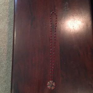 Red bead necklace